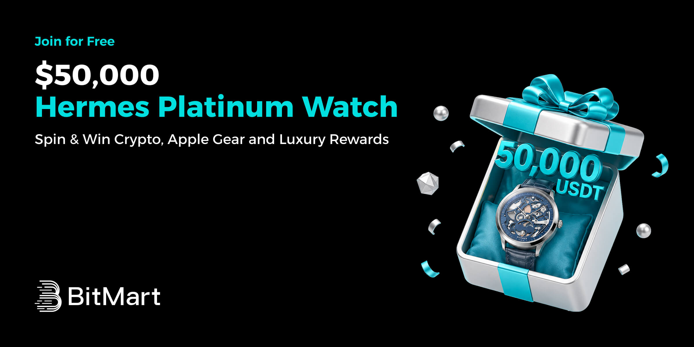 Join for Free — $50,000 Hermes Platinum Watch