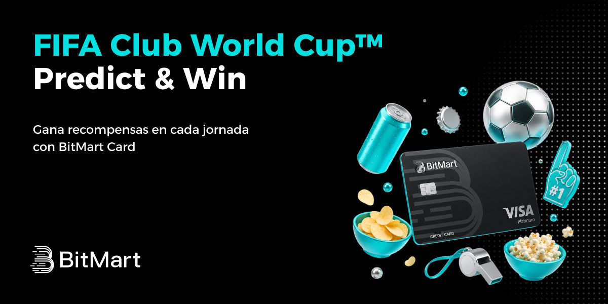 Gana recompensas en cada jornada con BitMart Card